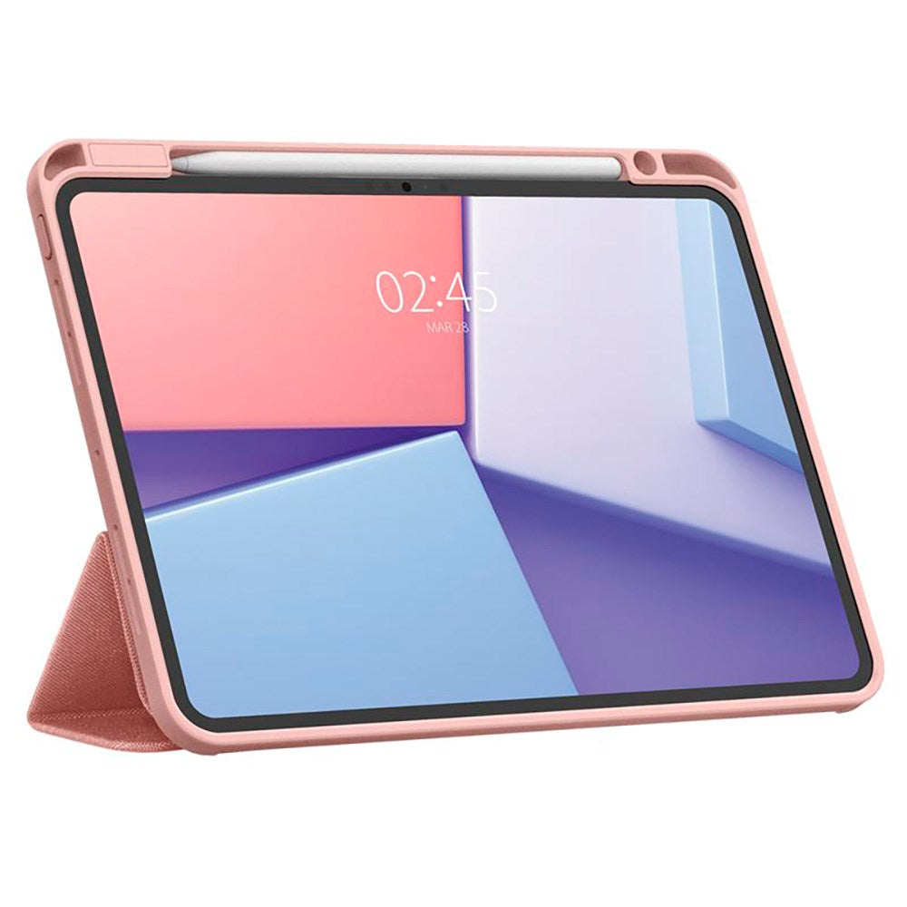 iPad Pro 11" (2024) Spigen Urban Fit Fabric Case w. Pen Holder - Rose Gold