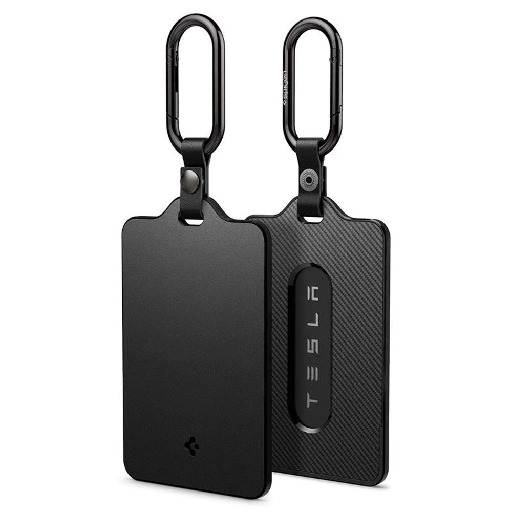 Spigen - Tesla Key Card Holder with Carabiner - 2-Pack - Black