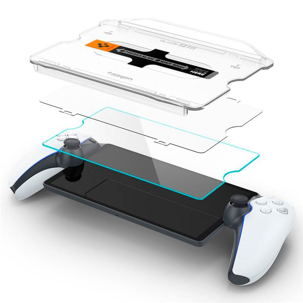 Spigen Glass tR EZ Fit Screen Protector for PlayStation Portal Remote Player - Transparent