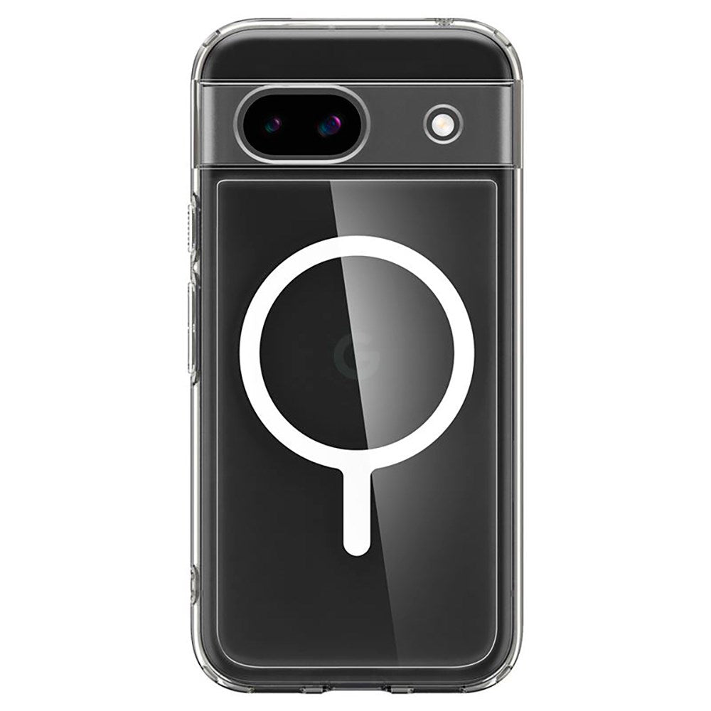 Google Pixel 8a Spigen Ultra Hybrid Case - MagSafe Compatible - Transparent / Black