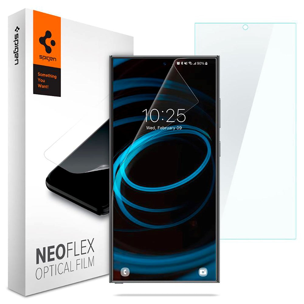 Samsung Galaxy S24 Ultra Spigen NeoFlex Screen Protector in Plastic - 2-Pack - Transparent