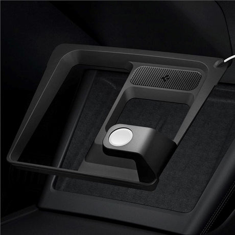 Spigen 3-in-1 Wireless Charging Station for Center Console - Tesla Model 3 (2024) - Black