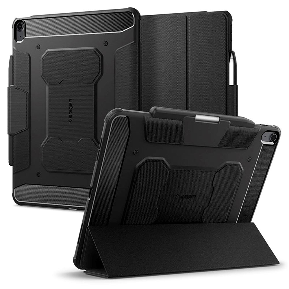 iPad Air 13" (2024) Spigen Rugged Armor Pro Case w. Apple Pencil Holder - Black