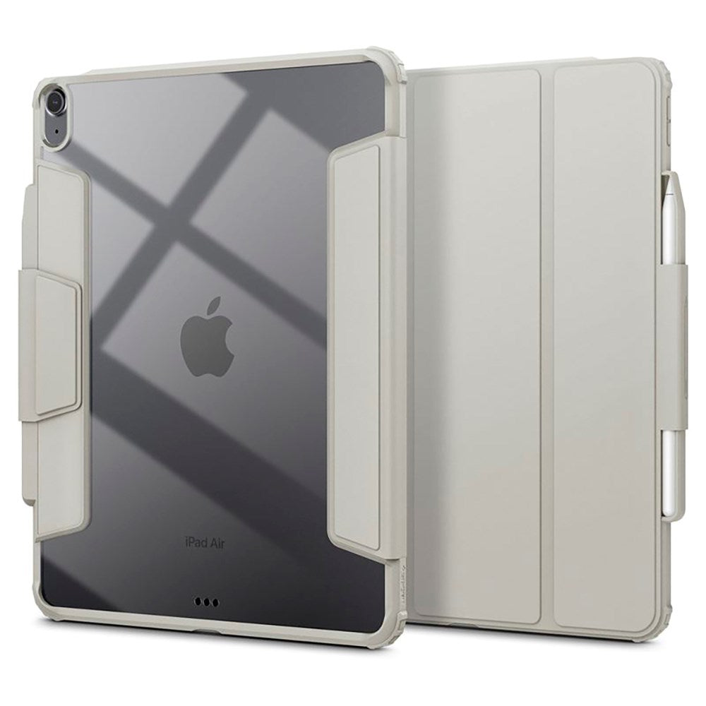 iPad Air 13" (2024) Spigen Air Skin Pro Leather Flip Case - Gray