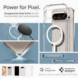 Google Pixel 9 Pro Spigen Ultra Hybrid Case - MagSafe Compatible - Transparent / White