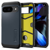 Google Pixel 9 / 9 Pro Spigen Tough Armor Case w. Kickstand - Grey