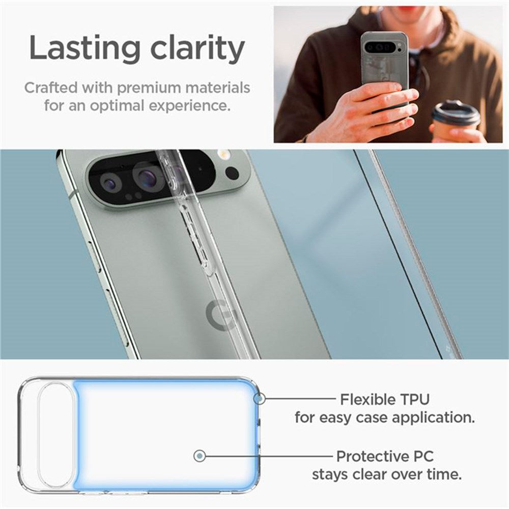 Google Pixel 9 Pro XL Spigen Ultra Hybrid Case - Transparent