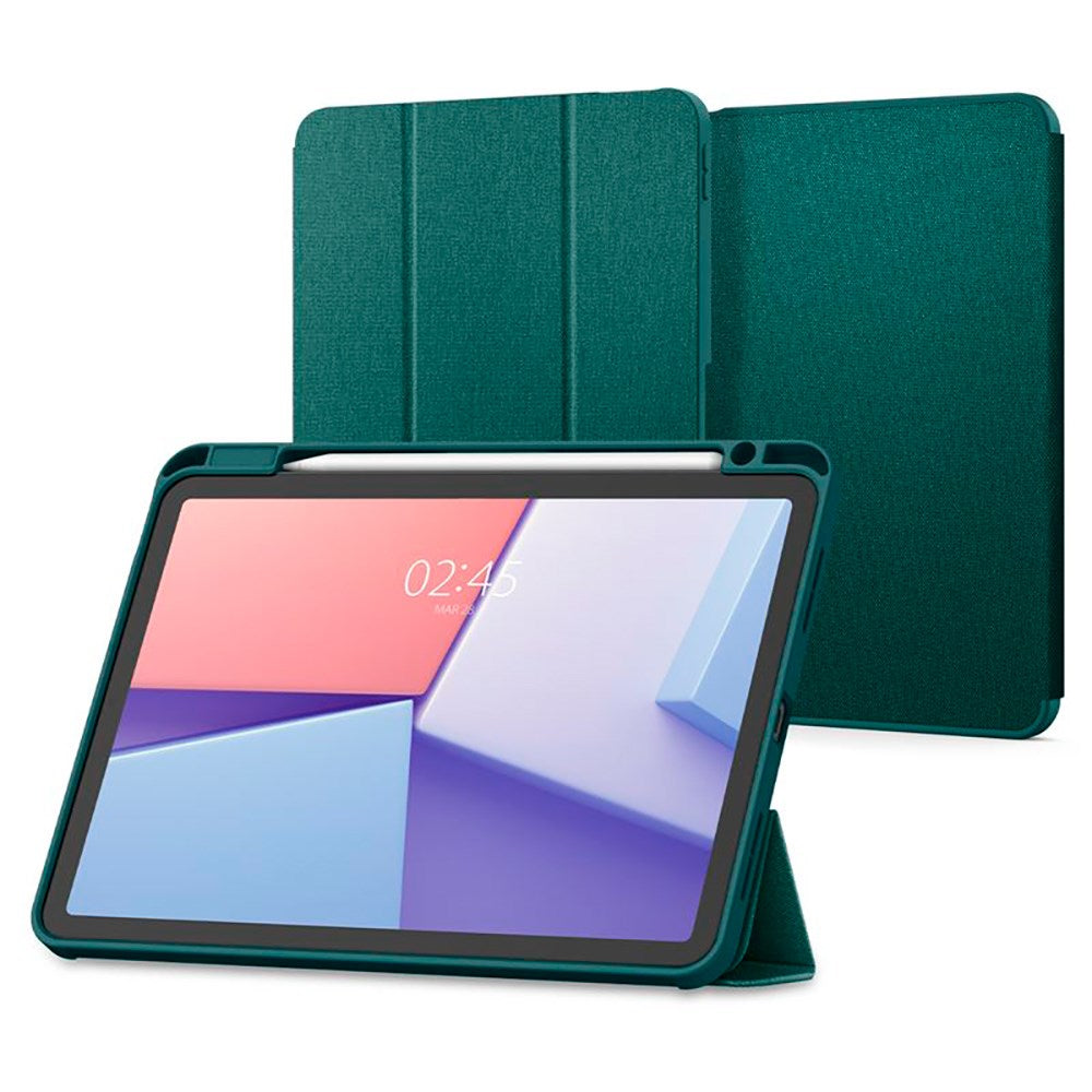 iPad Air 11" (2024) Spigen Urban Fit Fabric Case w. Pen Holder - Green