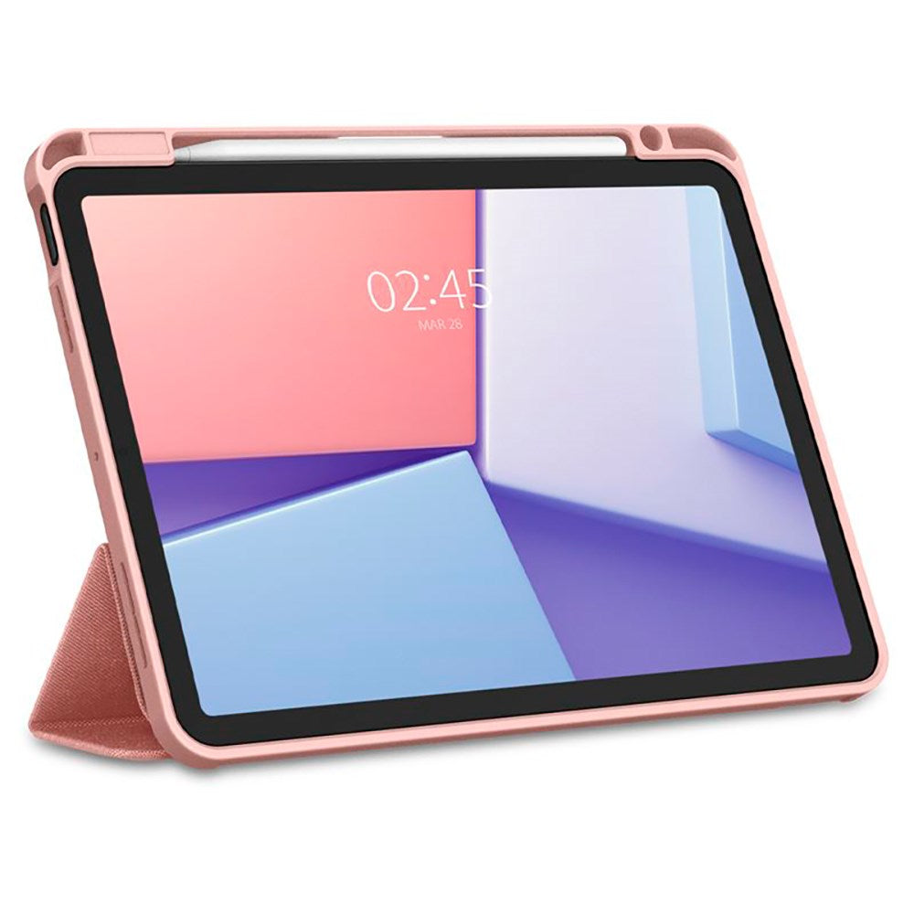 iPad Air 11" (2024) Spigen Urban Fit Fabric Case w. Pen Holder - Rose Gold