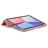 iPad Air 11" (2024) Spigen Urban Fit Fabric Case w. Pen Holder - Rose Gold