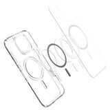 iPhone 16 Pro Spigen Ultra Hybrid T Case - MagSafe Compatible - Transparent / White