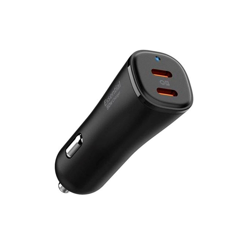 Spigen 50W Car Charger with 2x USB-C - Black