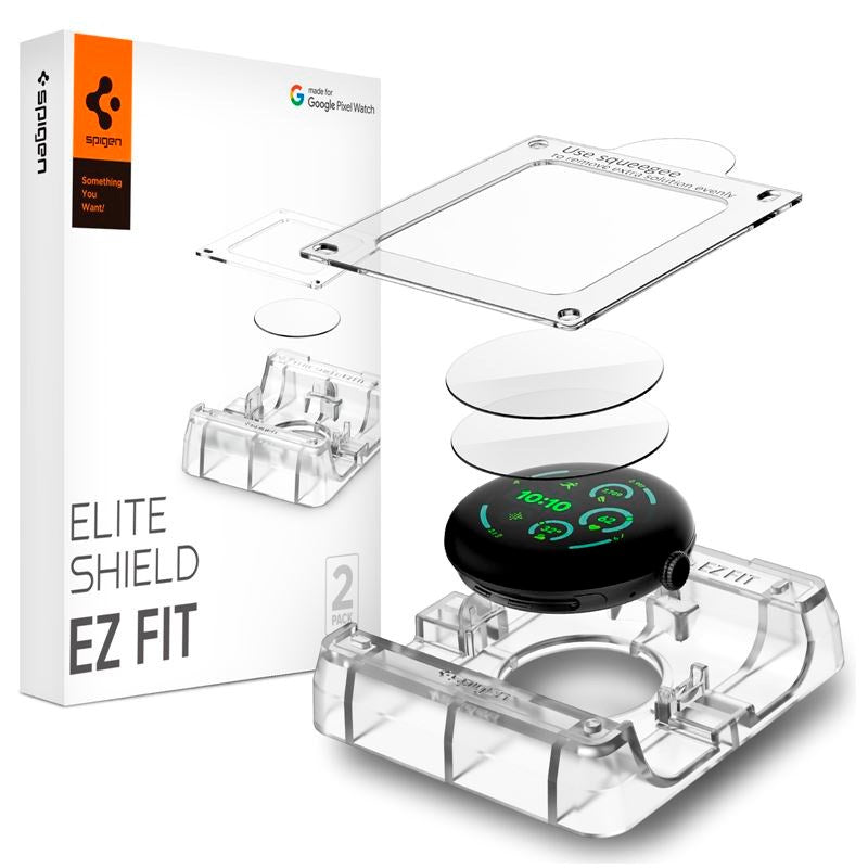 Google Pixel Watch 4 / 3 (45mm) Spigen EliteShield EZ Fit Screen Protector - 2 pcs - Transparent