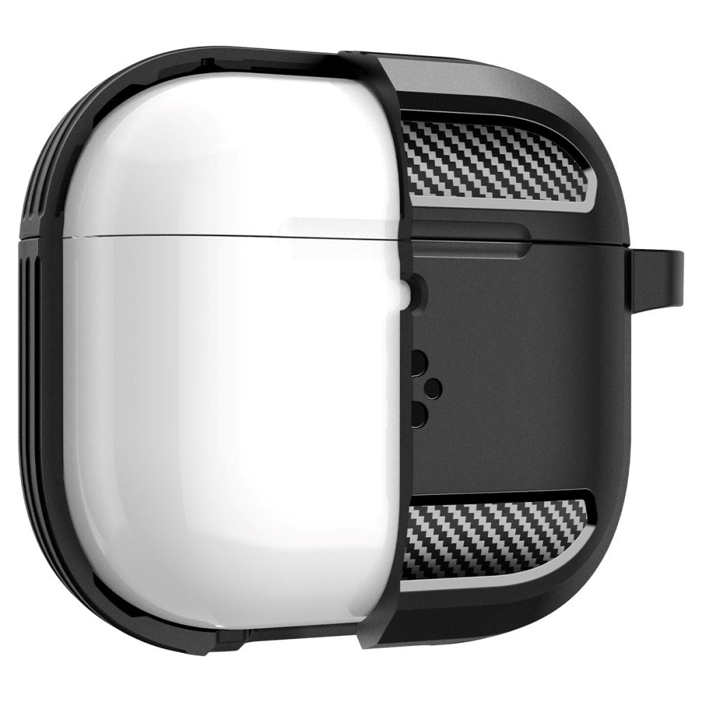 Spigen Rugged Armor Apple Airpods (4th. gen) Case with Carabiner - Black