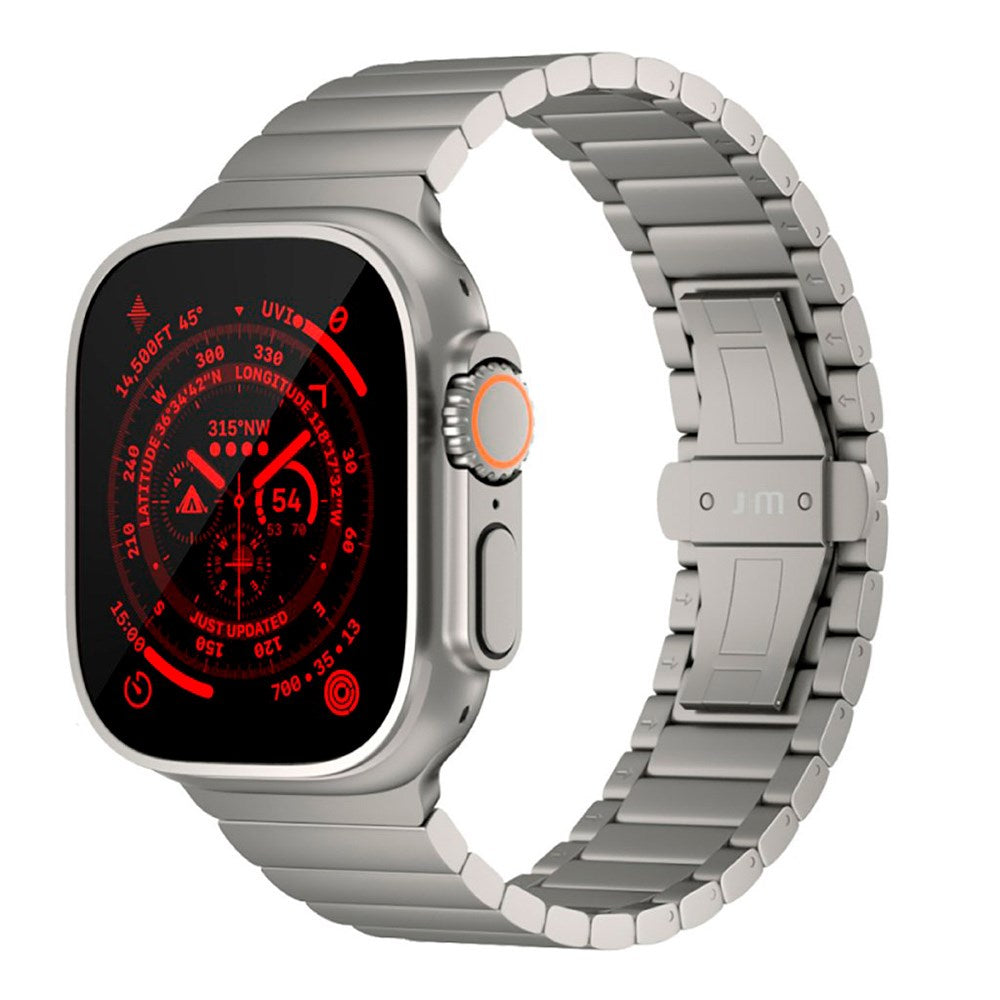 Apple Watch Ultra 1/2 (49mm) Just Mobile Titanium Strap w. DLC Coating - Silver