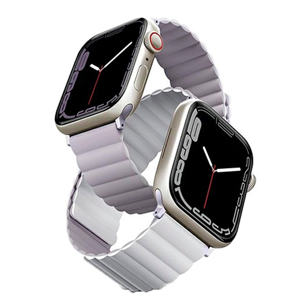 Apple Watch (42/44/SE/45/49MM) UNIQ Revix Reversible Watch Strap Magnetic - Purple / White