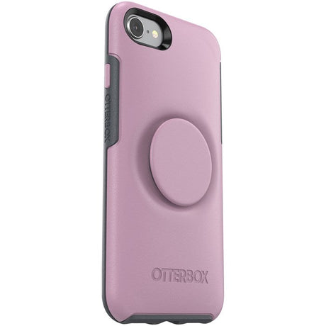 iPhone SE (2022 / 2020) / 8 / 7 OTTERBOX + POPSOCKETS Symmetry Series Tough Case with Built-in PopGrip - Pink