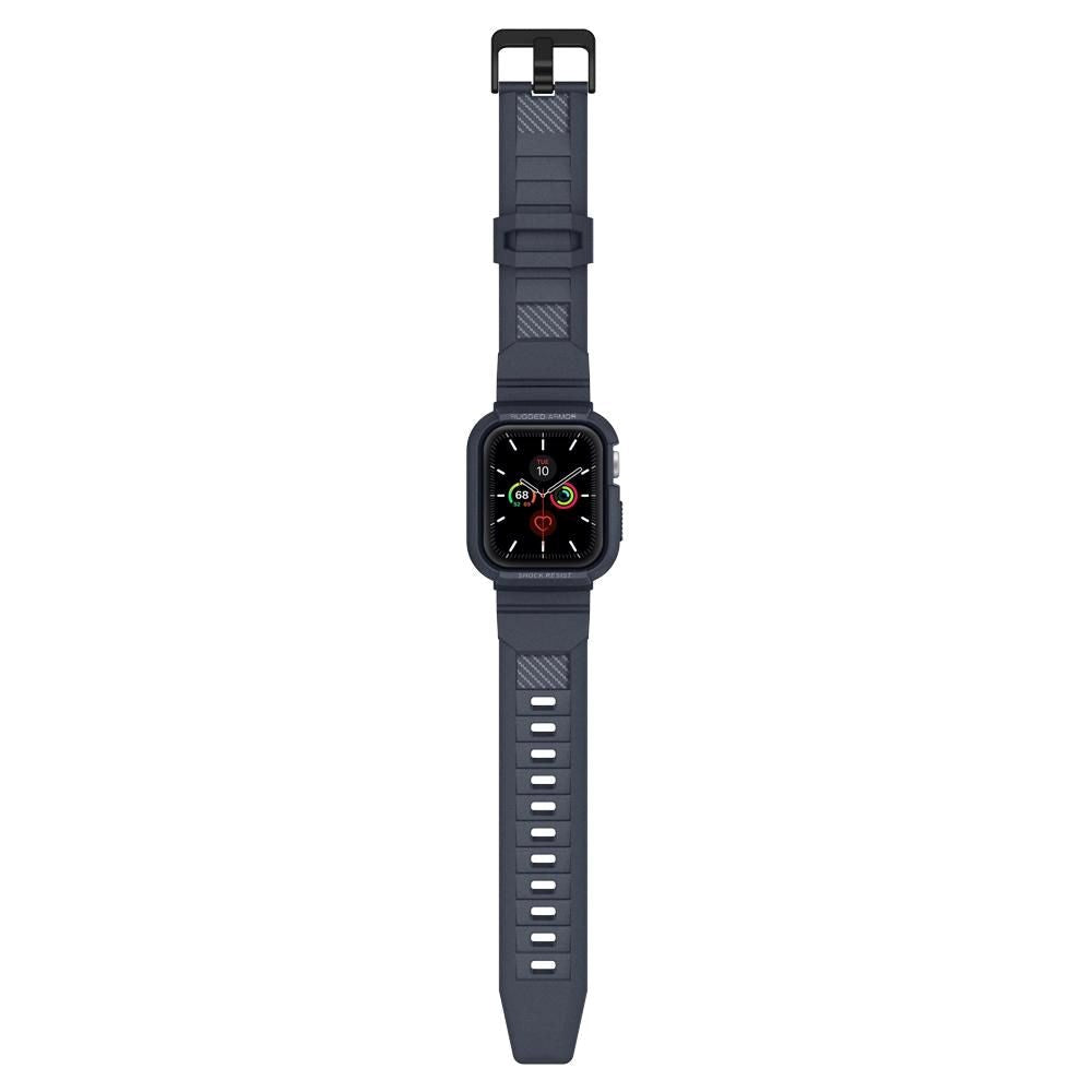 Apple Watch 4 / 5 / 6 / 7 / SE (44 / 45mm) Spigen Rugged Armor Pro Case - TPU Case - Charcoal Grey