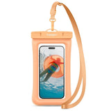 Spigen A610 Universal Waterproof Floating Pouch - Peach (Max. Phone Size: 170 x 90mm)