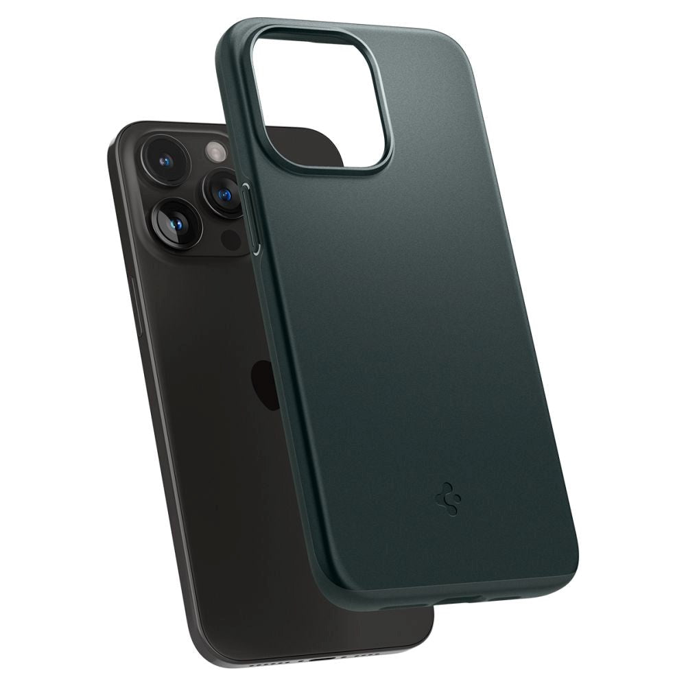 iPhone 15 Pro Spigen Thin Fit Case - Abyss Green