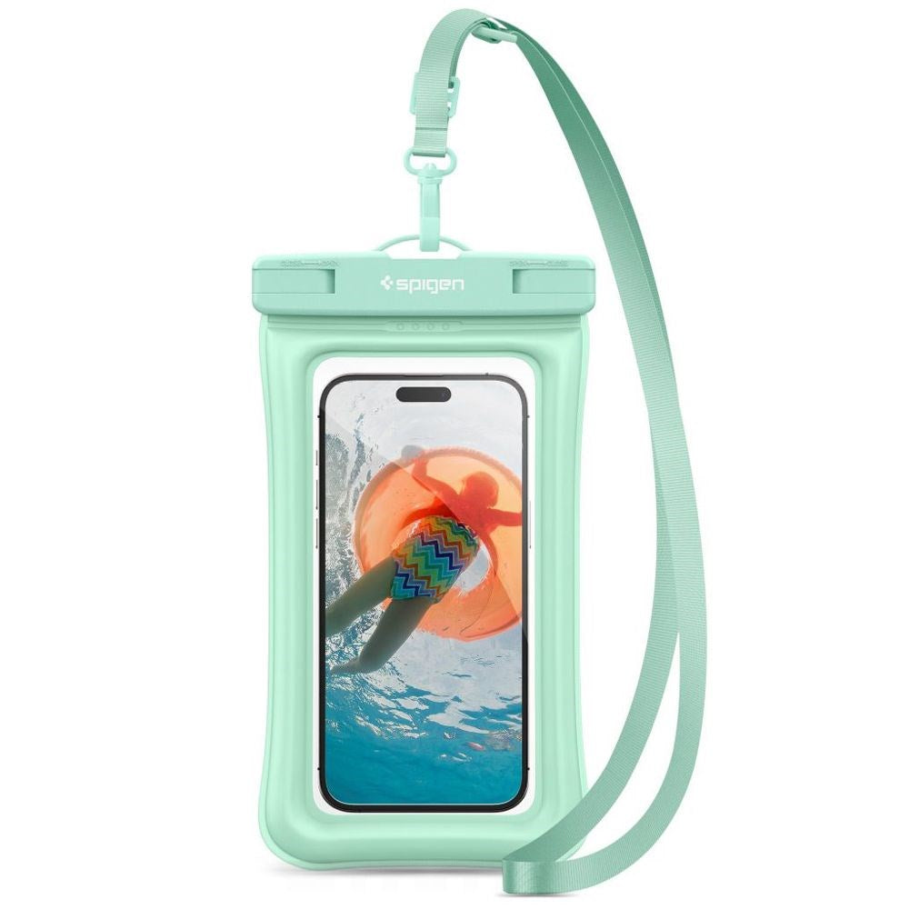 Spigen A610 Universal Waterproof Floating Pouch - Mint Green (Max. Phone Size: 170 x 90mm)