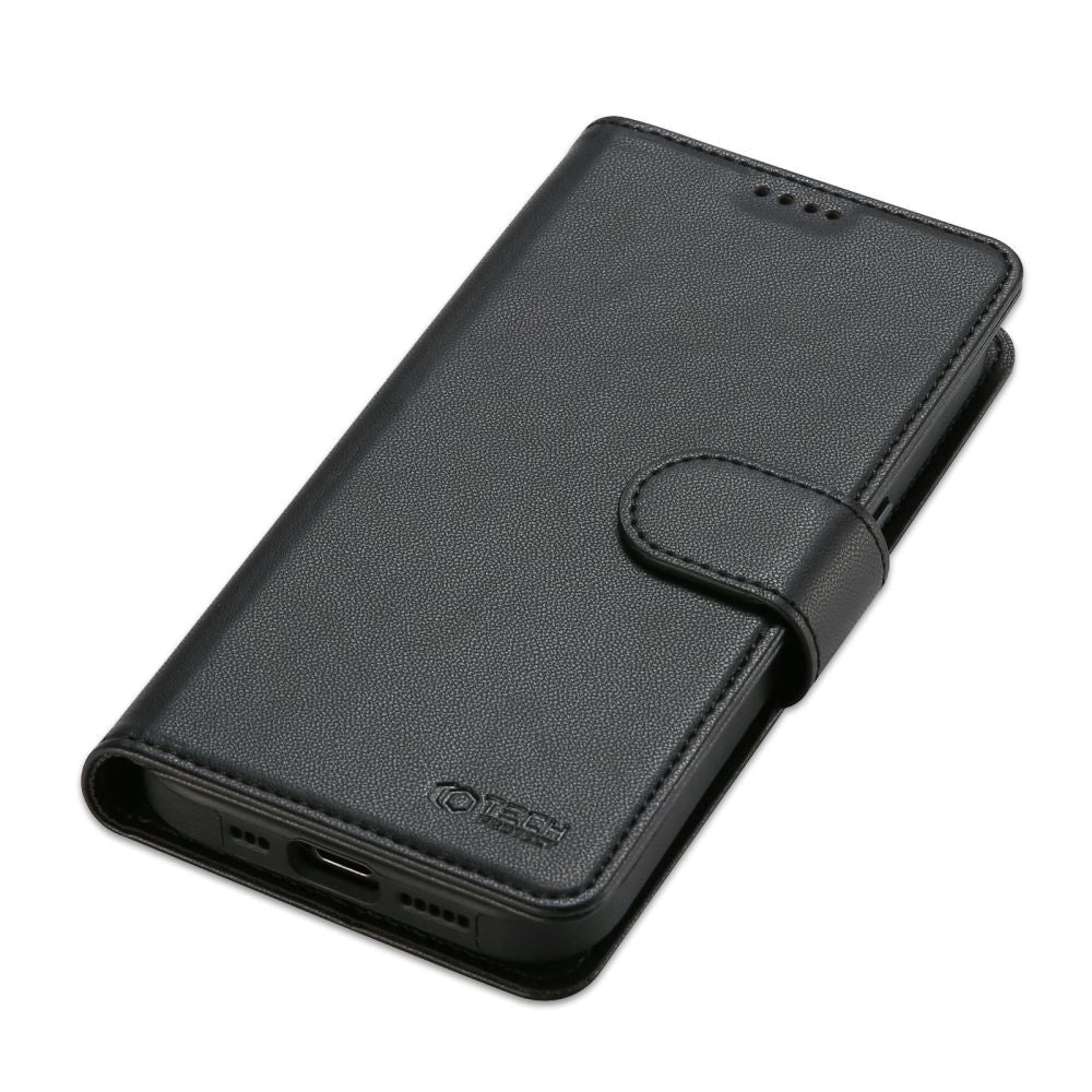 iPhone 13 Tech-Protect 2-in-1 Leather Case with Wallet - MagSafe Compatible - Black