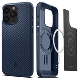 iPhone 15 Pro Spigen Mag Armor Case - MagSafe Compatible - Navy Blue