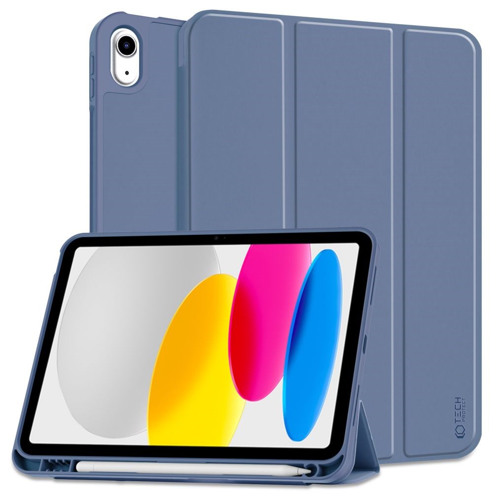 Tech-Protect iPad 10.9" (2022) SC Case w. Apple Pencil Holder - Blue