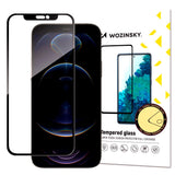 Wozinsky iPhone 14 Plus / 13 Pro Max Tempered Glass Screen Protector - Case-Friendly - Transparent w. Black Edge