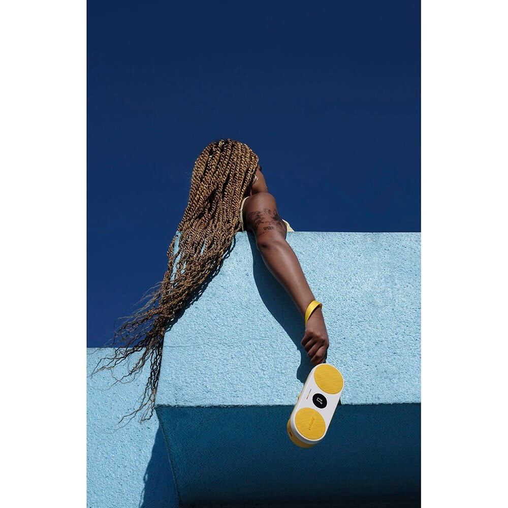 Polaroid Player P2 Portable Bluetooth Speaker - White / Yellow