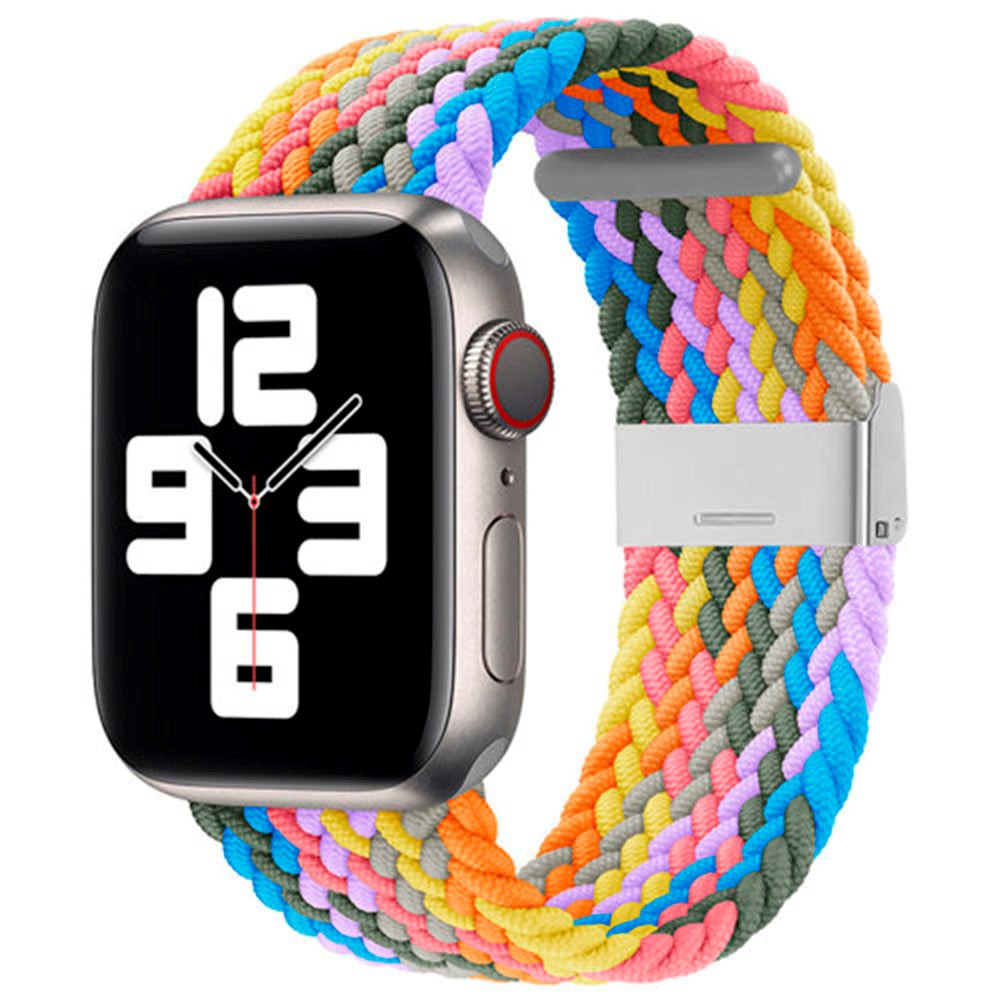 Apple Watch (42/44/SE/45/46/49mm) Hurtel Braided Fabric Strap - Multicolored v4