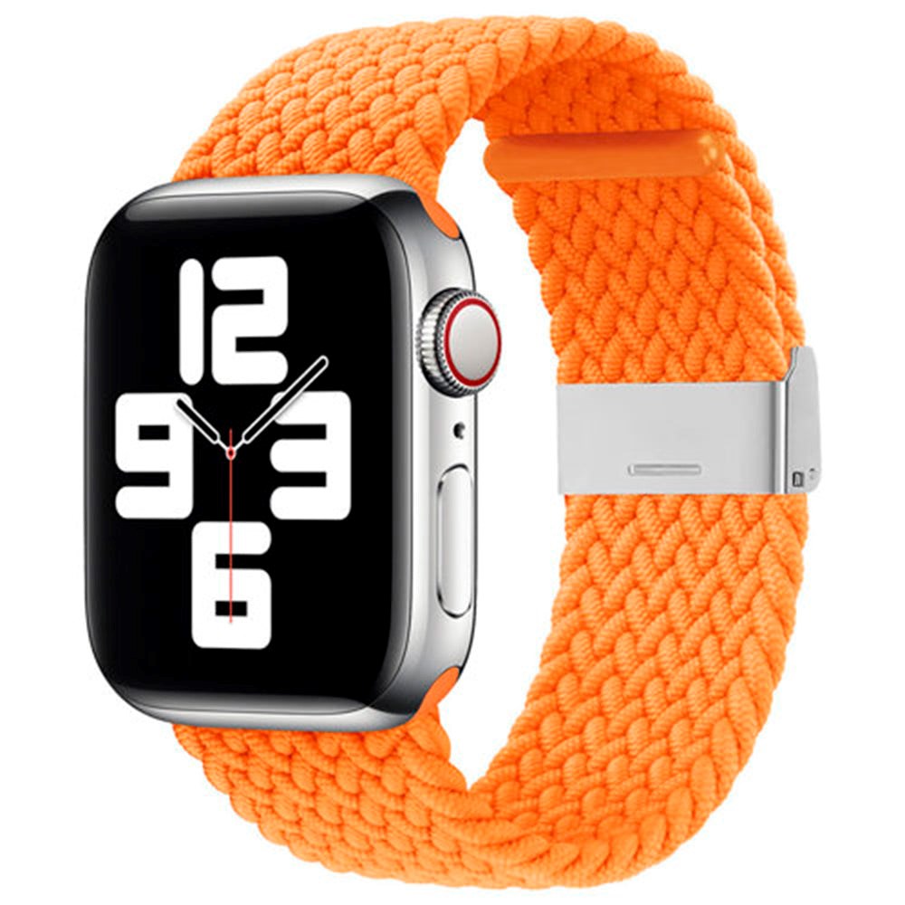 Apple Watch (42/44/SE/45/46/49mm) Hurtel Braided Fabric Strap - Orange