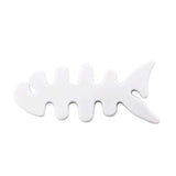 Plastic Mini Cable Reel - Fish - White