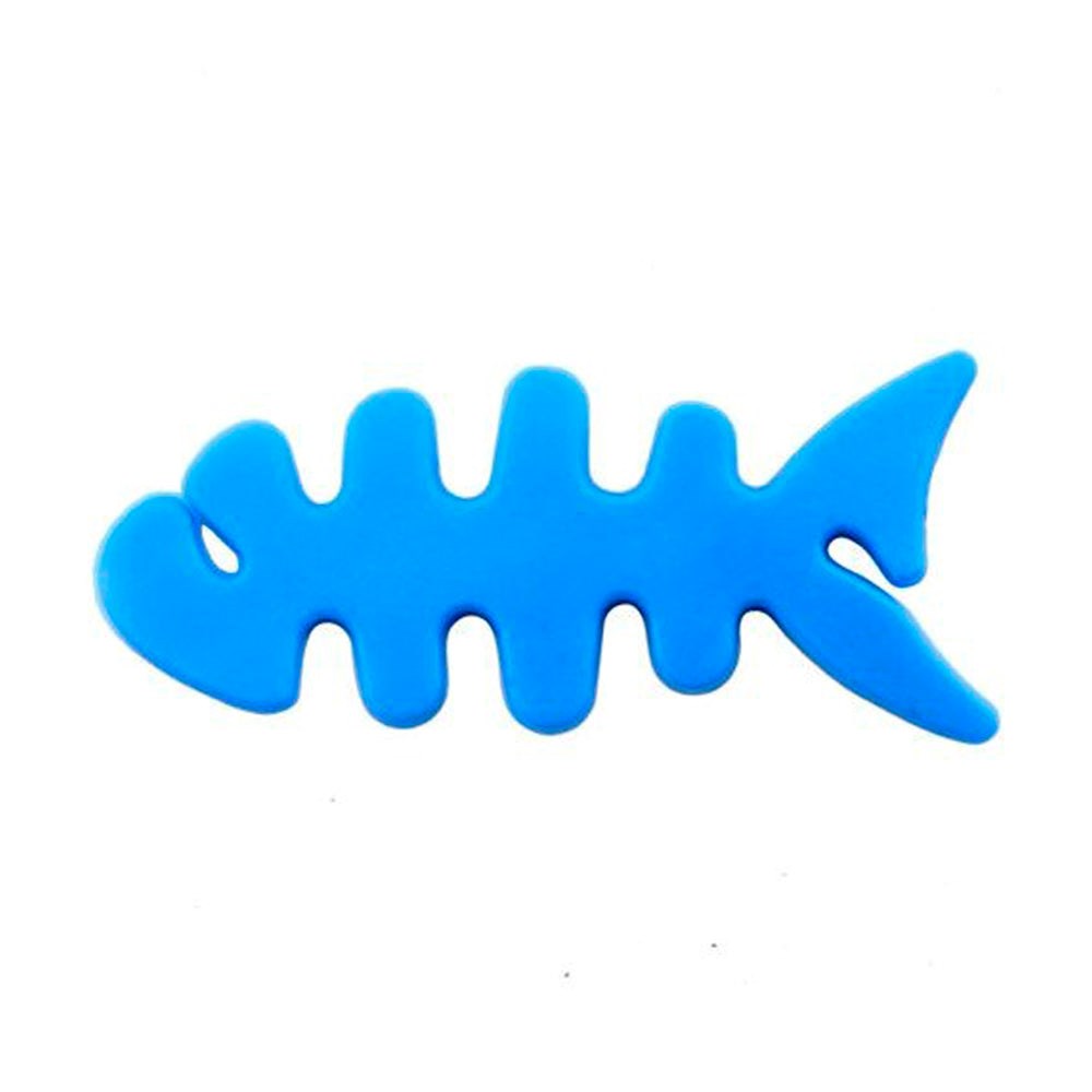 Plastic Mini Cable Reel - Fish - Blue