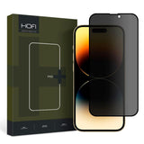 Hofi iPhone 15 Plus Glass Pro+ Screen Protector with Privacy - Case Friendly - Transparent / Black Edge