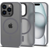 iPhone 15 Pro Tech-Protect Magmat Case - MagSafe Compatible - Matte Titanium