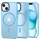 iPhone 15 Tech-Protect Magmat Case - MagSafe Compatible - Matte Light Blue