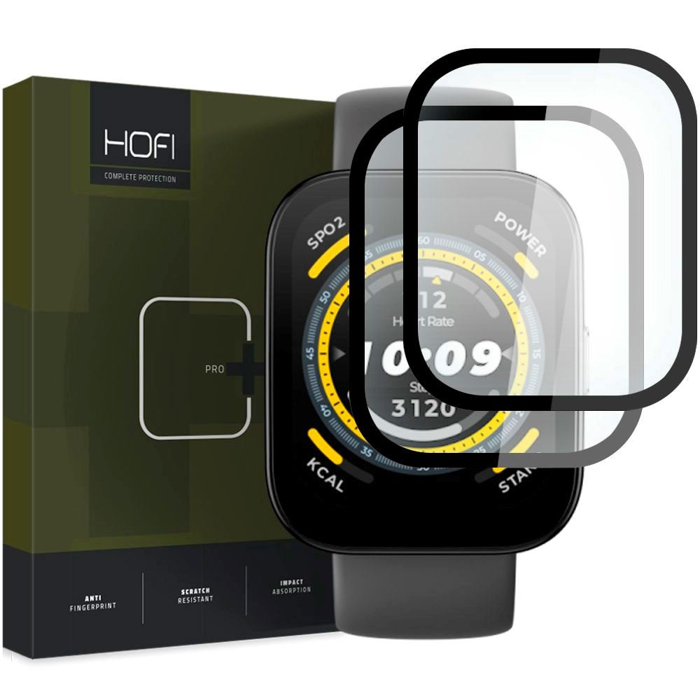 Amazfit Bip 5 HOFI Glass Pro+ Tempered Glass Screen Protector - Black Edge