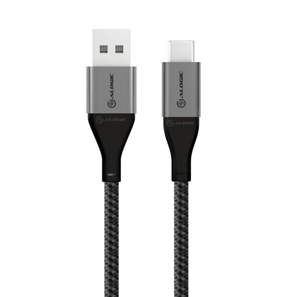 ALOGIC 3A USB-A to USB-C Cable 30cm - Black