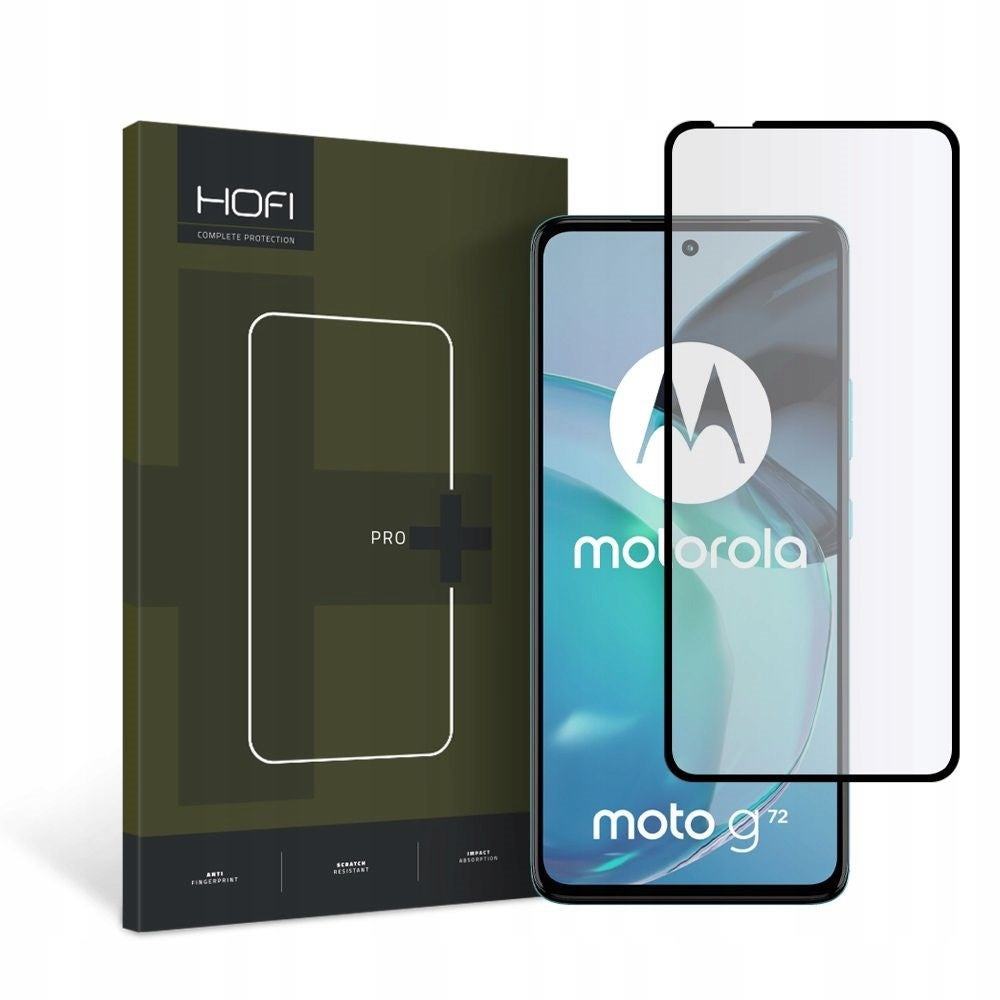 Motorola Moto G72 Hofi Glass Pro+ Screen Protector - Case Friendly - Black Edge