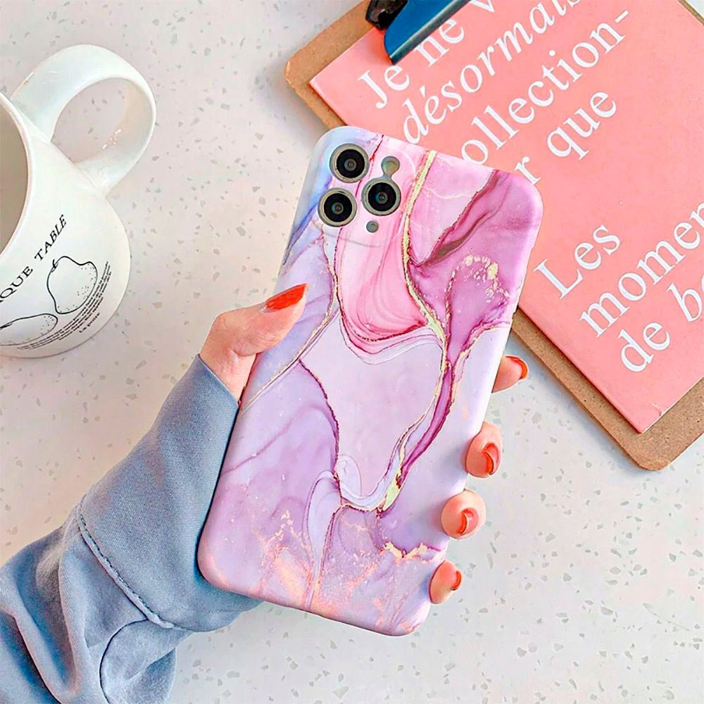 Samsung Galaxy A14 (5G) Tech-Protect Flexible Plastic Case - Colorful Marble