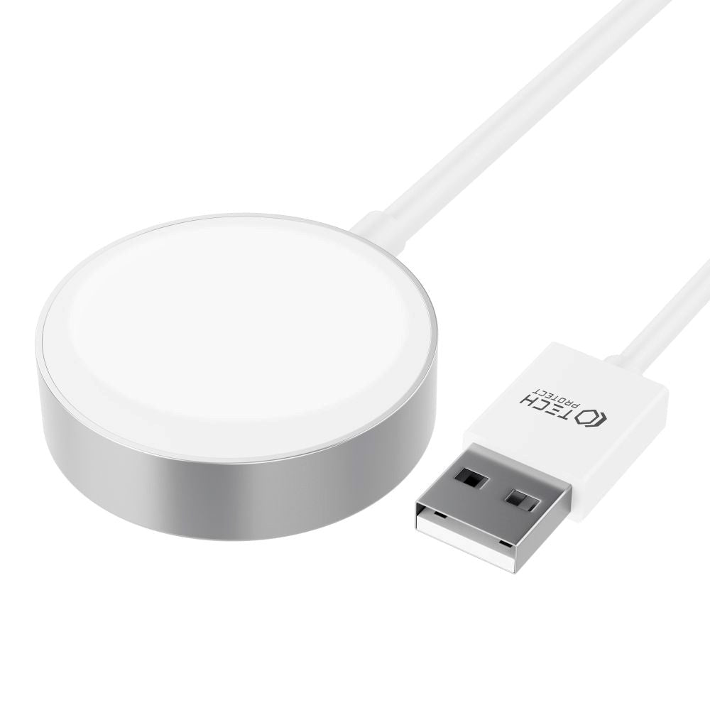 Tech-Protect Charging cable for 2.5W Apple Watch (USB-A) - 1.2m - White