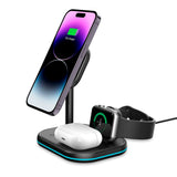 Tech-Protect A27 3-in-1 10W Magnetic Wireless Charger - Black