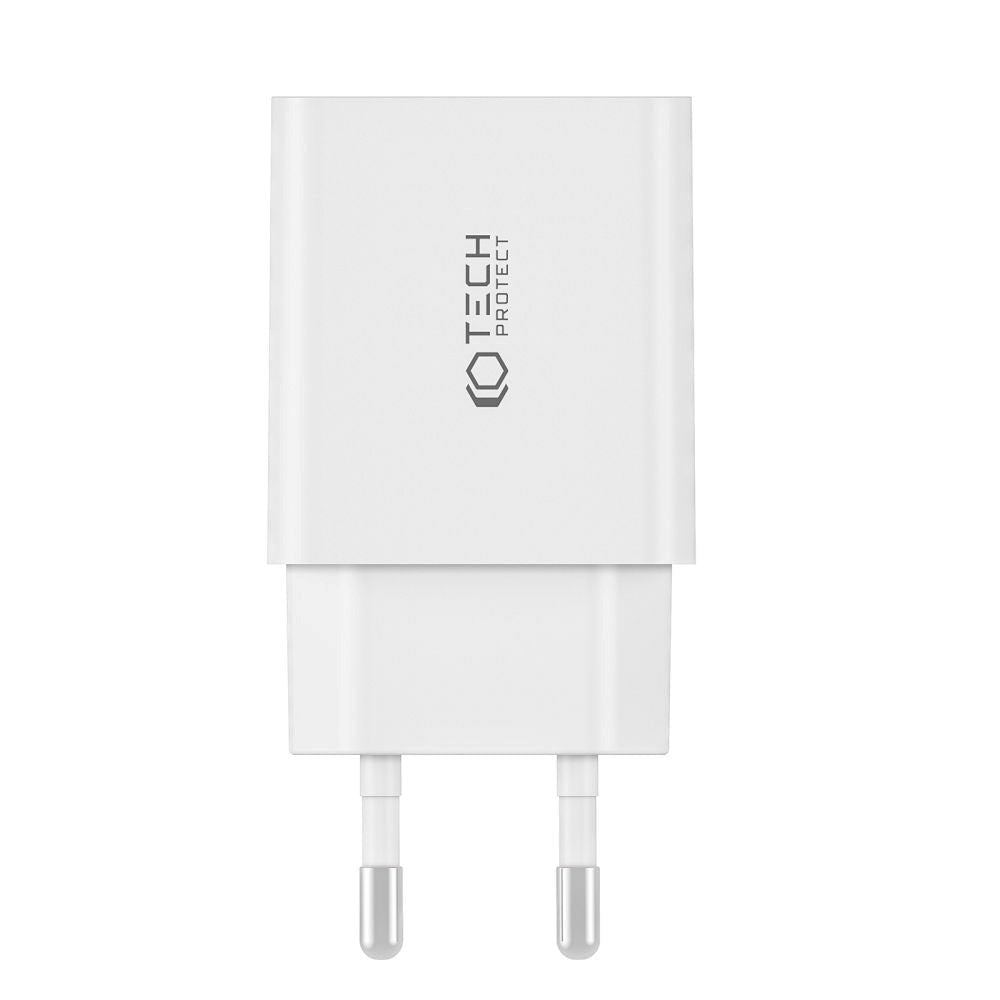 Tech-Protect Network 35W Wall Charger w. 2 x USB-C - White