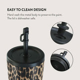 Burga Thermo Cup with Lid & Straw - 500ml - Player