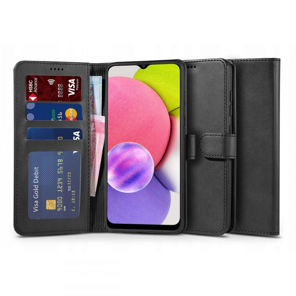 Samsung Galaxy A03s Tech-Protect Wallet 2 with Wallet - Black