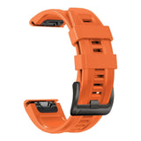 Universal Garmin 22mm QuickFit Iconband Tech-Protect Line Silicone Strap - Orange