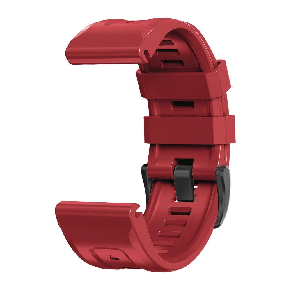 Universal Garmin 22mm QuickFit Iconband Tech-Protect Line Silicone Strap - Red