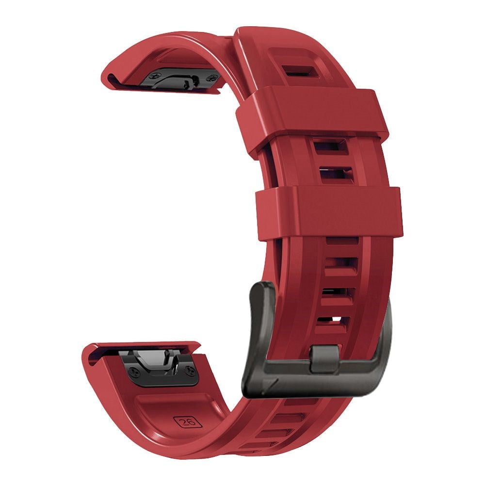 Universal Garmin 22mm QuickFit Iconband Tech-Protect Line Silicone Strap - Red