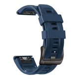 Universal Garmin 22mm QuickFit Iconband Tech-Protect Line Silicone Strap - Navy Blue